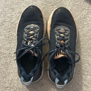 Hoka One One Bondi 6 Navy & Pink Running Shoes Size 8.5